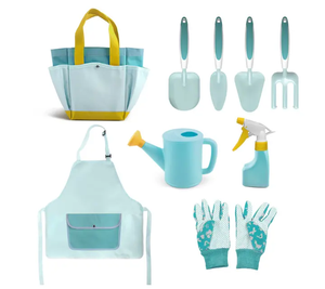 9 cái <span class=keywords><strong>Mini</strong></span> đầy màu sắc trẻ em trẻ em trồng làm vườn kit công cụ thiết lập với túi - Product Image 4