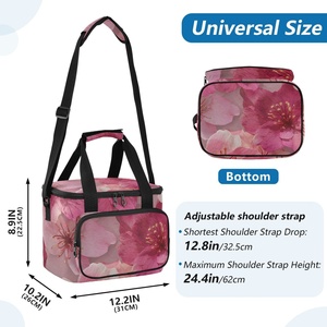 Nouveauté : Sacs isothermes personnalisés à imprimé hibiscus hawaïen, grande capacité, imperméables, sacs à lunch thermiques pour adultes - Product Image 3