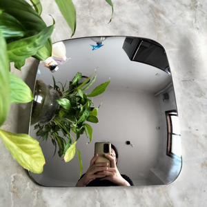 Miroir convexe en verre personnalisé de courbe profonde de forme ronde pour l'inversion de camion d'autobus sans fibre de carbone - Product Image 5