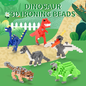 Jouets éducatifs de haute qualité pour enfants, puzzle 3D de dinosaures, bricolage, perles Perler, kit de perles à fusionner de 5 mm - Product Image 3