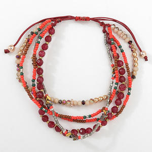 Woven <b>Bracelet</b> Natural Stone Rice <b>Beads</b> Hand-woven Color <b>Bracelet</b> for Women Uionen 1276 - Product Image 6