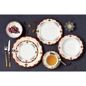 Fourniture d'usine 49 pièces ensemble <span class=keywords><strong>de</strong></span> dîner <span class=keywords><strong>en</strong></span> <span class=keywords><strong>porcelaine</strong></span> <span class=keywords><strong>fine</strong></span>/<span class=keywords><strong>service</strong></span> <span class=keywords><strong>de</strong></span> <span class=keywords><strong>table</strong></span> <span class=keywords><strong>de</strong></span> dîner pour 8 - Product Image 6