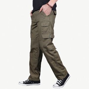 <strong>Men's</strong> Pants Mens Casual Multi Pockets <strong>Large</strong> <strong>Size</strong> Men Outwear Straight Winter <strong>Trousers</strong> - Product Image 2