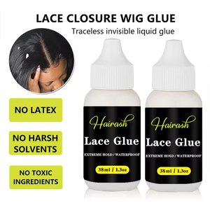 Colla per Parrucche Front Lace Impermeabile, Stick di <span class=keywords><strong>Cera</strong></span> per Parrucche, Rimozione Colla, Cappucci HD, Fasce Adesive con Spazzole per <span class=keywords><strong>Capelli</strong></span>, Set per Installazione Parrucche - Product Image 4