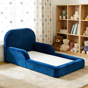 Canapé-<span class=keywords><strong>lit</strong></span> pour enfants, bébés et tout-petits, pliable, portable, en mousse souple, design 2-en-1, fabrication directe d'usine - Product Image 4