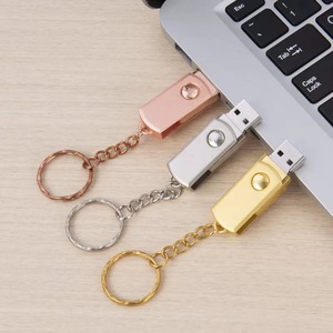 Clé USB 2.0 en métal cryptée <span class=keywords><strong>MicroDrive</strong></span> 32 Go avec porte-clés (argent), clé USB 2.0, clé USB en métal, nouvelle clé USB - Product Image 2