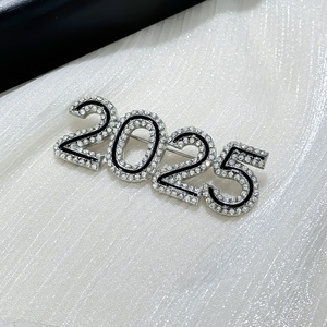 Broche en strass en alliage de Zinc pour femmes broche de déclaration en cristal étincelant accessoire de mode broche en diamant pour femmes - Product Image 3