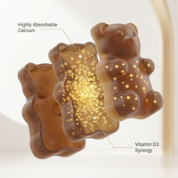Gomitas de Citrato de Calcio Natural OEM/ODM 1000mg, Mejora la Densidad Ósea, Apoyo a la Absorción Máxima, Suplemento de Calcio para Adultos