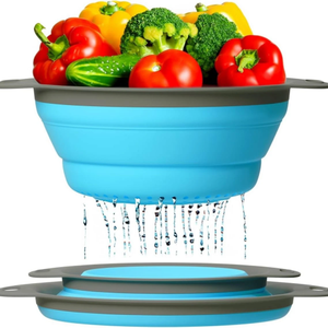 Foldable Kitchenware Silicone Water Filter Tray Portable Kitchen Filter Bowl for Travel and <b>Camping</b> - Product Image 1