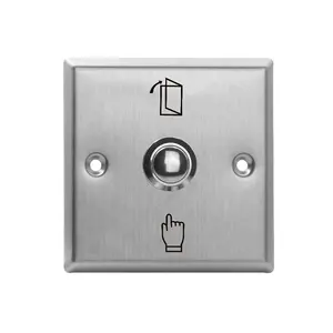 access control system push button switch for house yard gate office door with LED light open door metal exit button