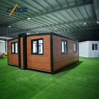 ZYBOX Maison Modulaire Préfabriquée 20ft 40ft Prête à l'Expédition, Villa Conteneur Extensible avec JOMOO pour les Unités USA AU ADU