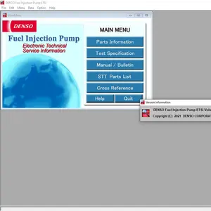 DENSO ETSI 06.2021 Fuel Injection Pump ETSI Spare Parts Catalog DVD
