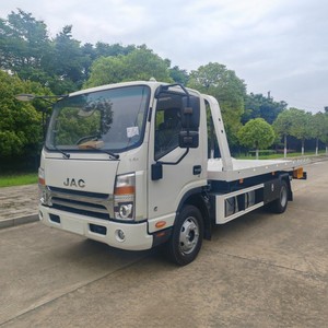 Premium JAC 3 Ton 5 Ton <b>Flatbed</b> Wrecker <b>Truck</b> 4x2 Slidebed Recovery <b>Truck</b> with Hydraulic Underlift - Product Image 2