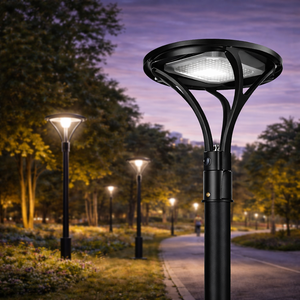 Lámpara LED de Jardín para Plazas y Zonas Peatonales, con Carcasa de Aluminio Fundido a Presión con Recubrimiento en Polvo, Impermeable IP65 y Anticorrosión, Lista para Conexión NEMA - Product Image 1