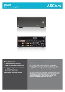 Amplificateur de puissance pour home cinéma Dolby Atmos à sept canaux professionnel UK <span class=keywords><strong>ARCAM</strong></span> PA720, amplificateur de puissance HiFi haut de gamme 100W*7 - Product Image 4