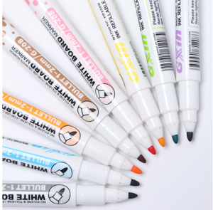 Pennarelli per Lavagna Magnetica Durevoli Non Tossici <span class=keywords><strong>Punta</strong></span> <span class=keywords><strong>Fine</strong></span> Cancellabili a Secco 8 Colori Glitterati - Product Image 6