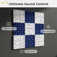 Contrôle les fréquences basses et hautes, minimise l'écho, décoration acoustique en feutre absorbant le son pour la maison