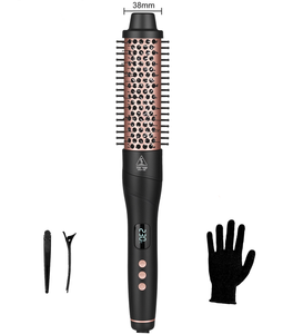 Fer à boucler 5-en-1, céramique tourmaline, LCD 80-230 ℃ Fer à boucler à double tension avec verrouillage automatique, arrêt après 1 heure et support de sécurité - Product Image 2