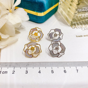 WENCHI S925 Plata DIY Accesorios de Perlas Soporte Vacío para Joyería Pendientes con Perlas Redondas Planas de 7-8mm 11087 China - Product Image 2