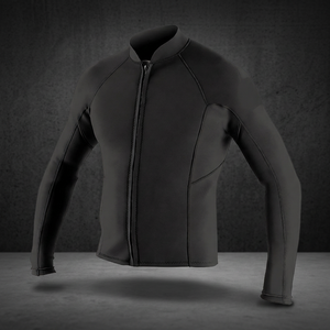 Traje de Neopreno de 3mm, Impermeable, Transpirable, Talla Grande, Unisex, para Adultos, Chaqueta de Buceo de Manga Larga con Cierre Frontal en el Pecho - Product Image 3