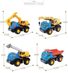 60cm véhicule de Construction surdimensionné <span class=keywords><strong>jouet</strong></span> pelle <span class=keywords><strong>camion</strong></span> à <span class=keywords><strong>benne</strong></span> basculante <span class=keywords><strong>grue</strong></span> Friction alimenté pousser et aller sable plage modèle jouets pour enfant - Product Image 6