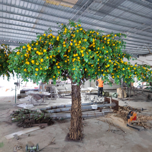 Árbol Artificial Grande, Árbol Falso, Decoraciones de Árbol de Limón para Hoteles y Restaurantes - Product Image 1