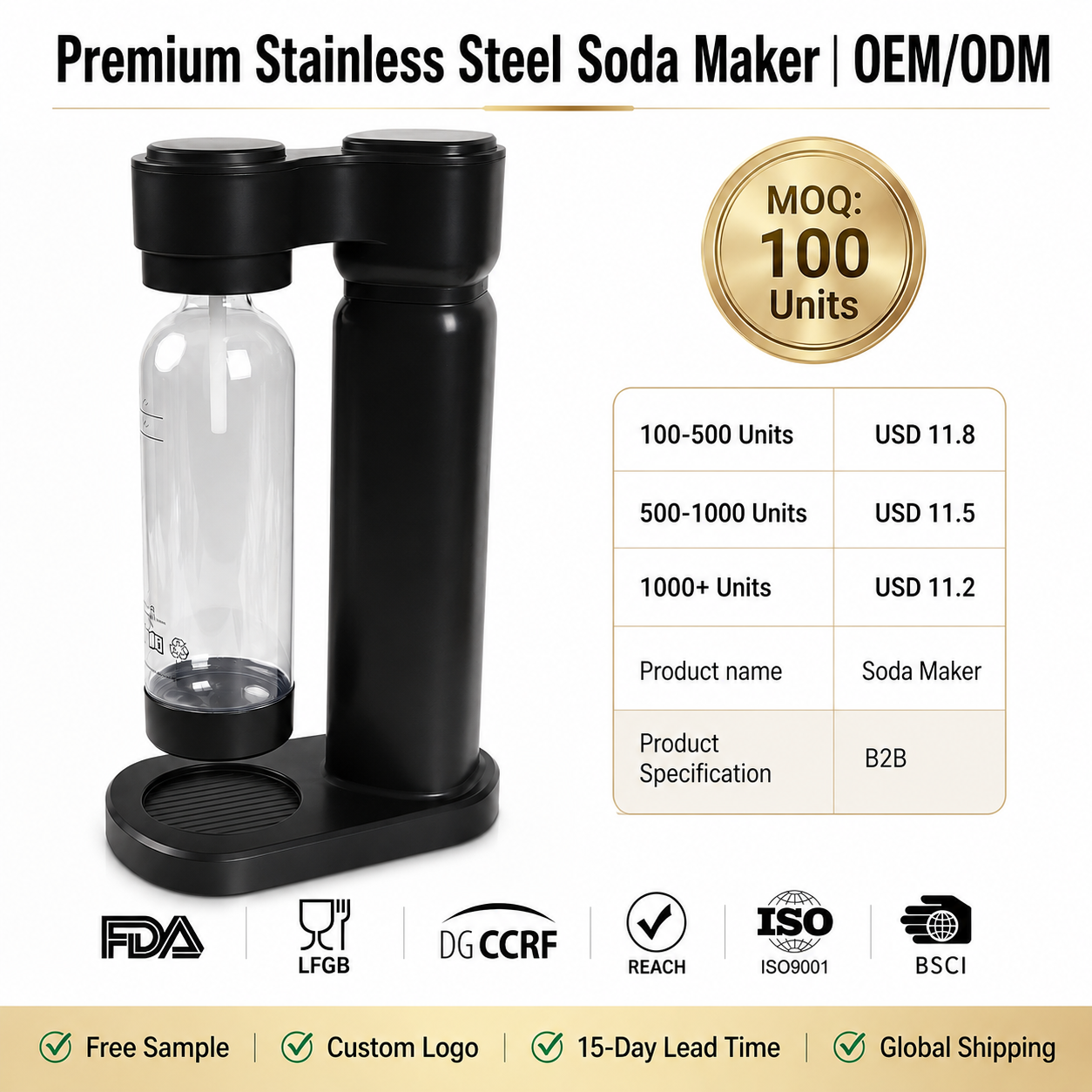 New Desktop KT-160 Safe Material Desktop Soda Soda Maker With Industrial Soda Maker