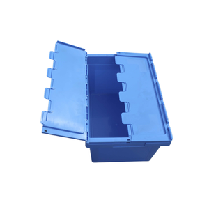 Heavy Duty cấp thực phẩm PP nhựa lưu trữ <span class=keywords><strong>container</strong></span> với bản lề nắp có thể tái chế Tote hộp thùng cho di chuyển giao thông vận tải - Product Image 3