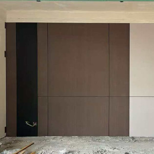 Hotel Decoration Panels 7mm/8mm Bamboo Charcoal Fiber <strong>Interior</strong> Decoration PVC Wood Veneer Indoor Wall Panel <strong>Hall</strong> Living Room - Product Image 6