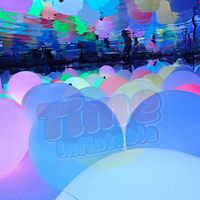 Pilier Gonflable Interactif Multicolore à Changement de Couleur avec Éclairage LED, Contrôle Tactile, Étanche, Protection UV, Effet Flamme pour Événements