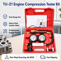 Kit de testeur de compression moteur TU-21, détecteur de fuite de cylindre pour voiture, moto, essence, jauge de compression