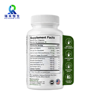 Capsules de complément alimentaire pour la croissance des cheveux à la biotine - Vitamines naturelles pour des cheveux plus épais et plus forts, usage adulte, 60 capsules végétales, personnalisable OEM