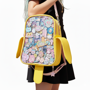 Sac Ita personnalisé gothique sombre unique en forme de tasse pour <span class=keywords><strong>femme</strong></span> et fille, avec breloques tête de mort et motifs chauve-souris, idéal pour le cosplay, avec fenêtre de présentation - Product Image 2
