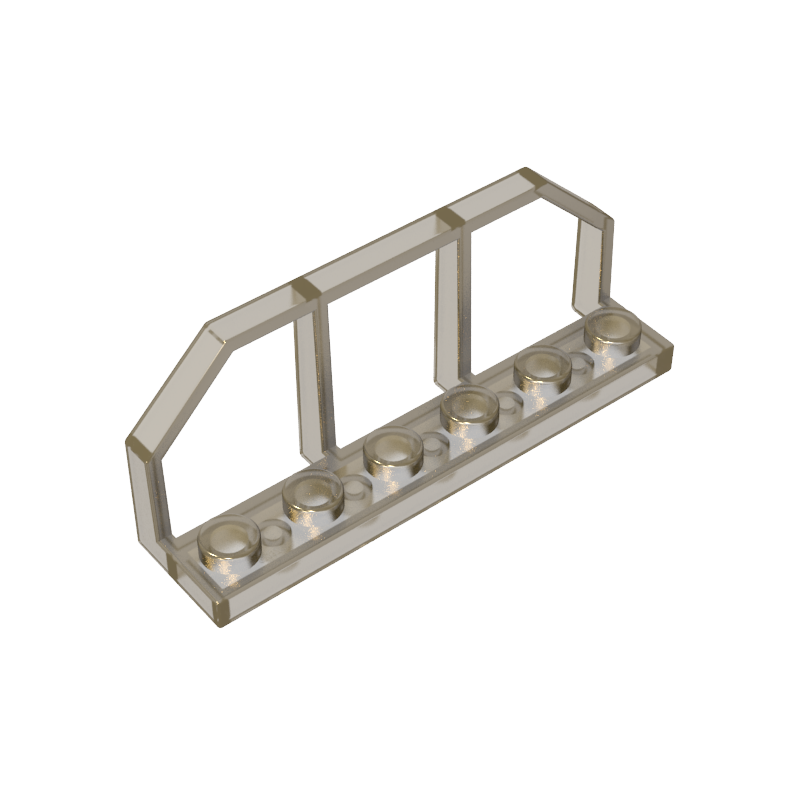 [Gobricks] GDS-90037 оптовая продажа, детали для строительных блоков, специальная пластина 1X6 с забором для вагона поезда, 6583 6583 338589