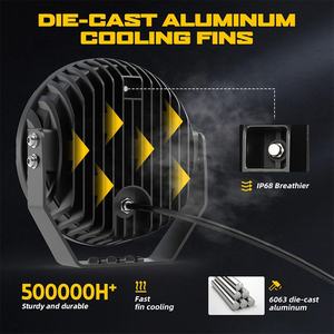 Круглые светодиодные рабочие фары, <span class=keywords><strong>9</strong></span> дюймов, 150 Вт - Product Image 5