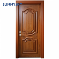 Sunnysky Portes traditionnelles en bois massif MDF Porte intérieure en mélamine de qualité supérieure insonorisée pour portes de maison