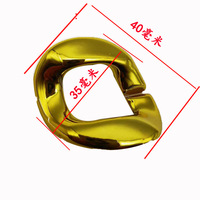 Chaîne de mode ancre hip hop accessoires de performance exagérés commerce extérieur transfrontalier imitation or plastique CCB collier 2025