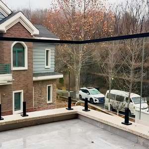 Barandillas <span class=keywords><strong>de</strong></span> Vidrio para Balcón sin Marco, Barandilla <span class=keywords><strong>de</strong></span> Vidrio con Espiga, Sistema <span class=keywords><strong>de</strong></span> Barandilla <span class=keywords><strong>de</strong></span> Vidrio Plano y Curvo para Terraza, Precio - Product Image 2