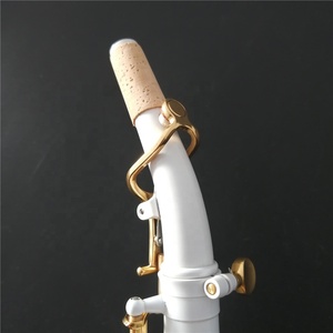 Top Colore Bianco Curved <span class=keywords><strong>Soprano</strong></span> Sassofono Alto F # Oem Logo - Product Image 4