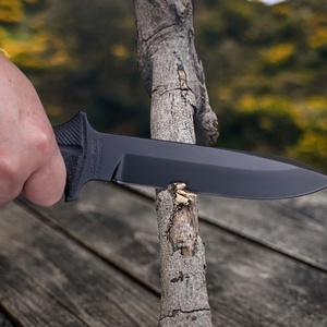 Couteau tactique de camping et de chasse en acier inoxydable 2023, lame fixe, pointe tombante, manche en plastique, personnalisation OEM DIY prise en charge - Product Image 4