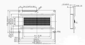 <span class=keywords><strong>20x2</strong></span> nhân vật <span class=keywords><strong>LCD</strong></span> module aip31066 điều khiển màu vàng màu xanh lá cây màu xanh màu xám hiển thị cho thiết bị công nghiệp và các thiết bị điện tử - Product Image 6