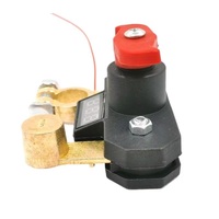 Interrupteur de déconnexion de batterie en cuivre 12V-24V avec affichage numérique de la tension, isolateur de batterie pour voiture, camping-car, camion et usage maritime