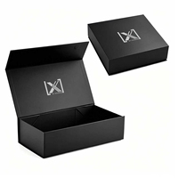Boîte pliante rigide en EVA avec logo personnalisé de luxe, en matériaux recyclés, finition mate, emballage cadeau haut de gamme en carton pliable