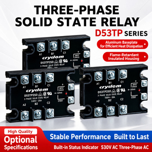 <span class=keywords><strong>SSR</strong></span> triphasé robuste 25A/50A D53TP50D-10 <span class=keywords><strong>SCR</strong></span> avec contrôle AC/DC et sortie aléatoire ou à passage de zéro pour chauffage industriel et charge de moteur - Product Image 4