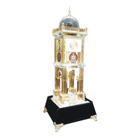 Modèle de bâtiment en cristal de conception islamique pour cadeaux religieux islamiques