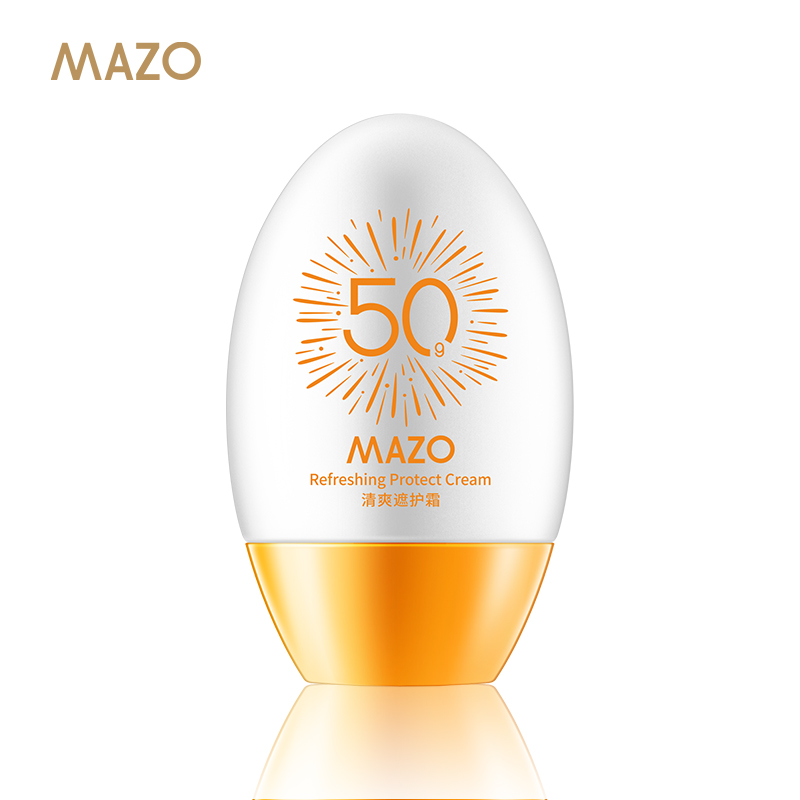 Солнцезащитный крем для лица MAZO с органическим витамином C, увлажняющий отбеливающий крем от солнца, SPF 50 Па ++++, солнцезащитные блоки