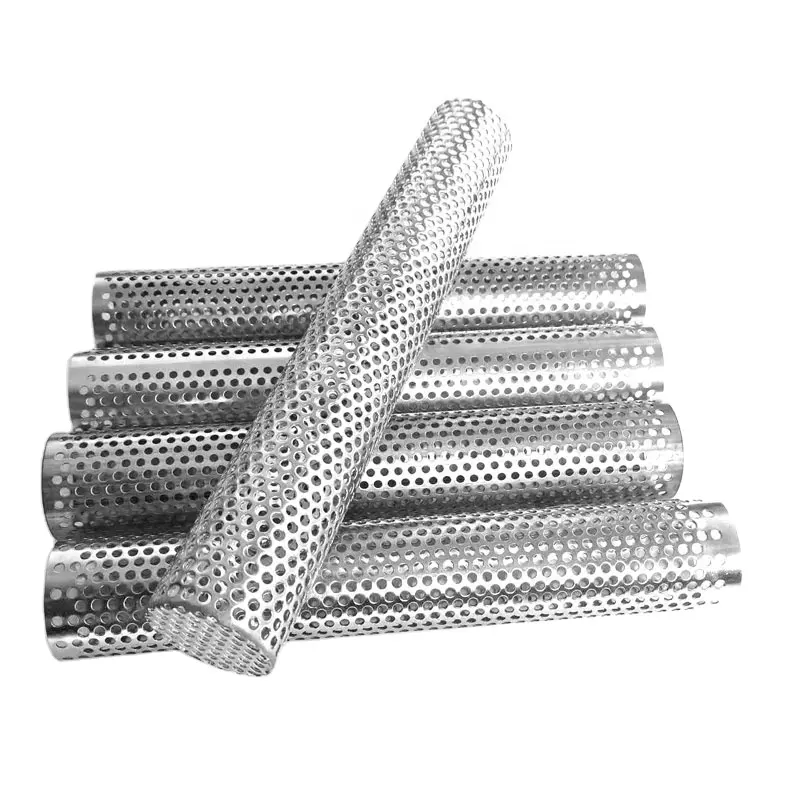 Tubi filtranti in rete metallica perforata ss 304 316L personalizzati in fabbrica/cilindro/tubo