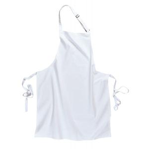PORTWEST - S840WHR <b>White</b> bib <b>apron</b> with pocket - EAN 5036108021130 CHEFS AND FOOD INDUSTRY WORKWEAR - Product Image 2