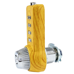 Serrure à combinaison sécurisée à 4 chiffres, plusieurs tons de brun, pour armoire extérieure, casier de gym, école, hôpital, quincaillerie d'armoires de rangement - Product Image 5