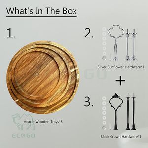 Soporte para cupcakes para 24 cupcakes, bandeja para servir escalonada de madera, bandeja decorativa para servir en la cocina, bandeja para postres - Product Image 5